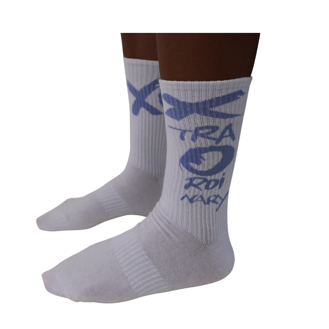 Socks Light blue xo print